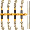 image:imageVEVOR Ratchet Chain Binder 51638 Heavy Duty Load Binders with G80 Hooks 7100 lbs Secure Load Limit Laborsaving Antiskid Handle Tie Down Hauling Chain Binders for Flatbed Truck Trailer 4 P