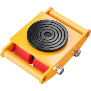 image:imageVEVOR 4PCS Machinery Skates Dollies 17637 lb Heavy Duty Equipment Moving Skates with 4 PU Wheels 360 Rotation NonSlip Cap LowProfile Industrial Mover Rollers for Factory Warehouse Workshop1 Pack New