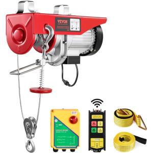 image:imageVEVOR Electric Hoist with Remote Control 440 lbs Material Handling Tool 110V Electric Hoist with 14ft Remote Control for Factories Warehouses Construction Site Attic1760lbs Wireless