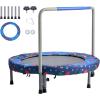 image:imageVEVOR 3FT Trampoline for Kids 36 Trampolines IndoorOutdoor Trampoline for Toddlers Foldable Mini Baby Jump Toy with Foam Handle Recreational Trampolines Birthday Gift for 3 Years KidsBlue  Red