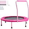 image:imageVEVOR 3FT Trampoline for Kids 36 Trampolines IndoorOutdoor Trampoline for Toddlers Foldable Mini Baby Jump Toy with Foam Handle Recreational Trampolines Birthday Gift for 3 Years KidsPink