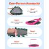 image:imageVEVOR 3FT Trampoline for Kids 36 Trampolines IndoorOutdoor Trampoline for Toddlers Foldable Mini Baby Jump Toy with Foam Handle Recreational Trampolines Birthday Gift for 3 Years KidsPink