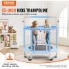 image:imageVEVOR 5FT Trampoline 505556  35 for IndoorOutdoor use for Toddlers Foldable Mini Baby with Foam Handle Recreational Birthday GiftBlue