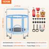 image:imageVEVOR 5FT Trampoline 505556  35 for IndoorOutdoor use for Toddlers Foldable Mini Baby with Foam Handle Recreational Birthday GiftBlue
