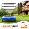 image:imageVEVOR 5FT Trampoline 505556  35 for IndoorOutdoor use for Toddlers Foldable Mini Baby with Foam Handle Recreational Birthday GiftBlue
