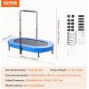 image:imageVEVOR 5FT Trampoline 505556  35 for IndoorOutdoor use for Toddlers Foldable Mini Baby with Foam Handle Recreational Birthday GiftBlue