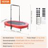 image:imageVEVOR 5FT Trampoline 505556  35 for IndoorOutdoor use for Toddlers Foldable Mini Baby with Foam Handle Recreational Birthday GiftRed