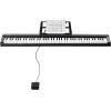 image:imageVEVOR 61 Key Digital Keyboard Piano 200 Tones 200 Rhythms Electric Portable Piano Keyboard Kit with 60 Demo Songs BuiltIn Dual Speakers Headphones Piano Stickers for Beginners LearningPiano 88 Key