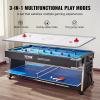 image:imageVEVOR 72 amp 89 Air Hockey Tables wLED Scoreboard 88 3in1 MultiGame Table HockeyBilliardsPing Pong  Includes Pucks Pushers amp All Accessories for Game Room amp Family  for Adult Children Elder87x44 Inch