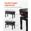 image:imageVEVOR Piano Bench 295 x 14 x 19 Duet Keyboard Piano Chair with HighDensity Padded Cushion Storage Compartment for Music Books Wooden Piano Bookcase Stool Seat for Vanity and Living Room295 x 14 x 203