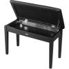 image:imageVEVOR Piano Bench 295 x 14 x 19 Duet Keyboard Piano Chair with HighDensity Padded Cushion Storage Compartment for Music Books Wooden Piano Bookcase Stool Seat for Vanity and Living Room295 x 14 x 19
