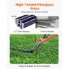 image:imageVEVOR Portable Soccer Goal 12 x 6 ft Large Practice Soccer Net Steel Fiberglass Structure Training Goal Set with Carry Bag AllWeather Outdoor Use for Backyards Parks School FieldsFiberglass Rod Triangle