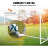 image:imageVEVOR Portable Soccer Goal 12 x 6 ft Large Practice Soccer Net Steel Fiberglass Structure Training Goal Set with Carry Bag AllWeather Outdoor Use for Backyards Parks School Fields12x6 ft PVC