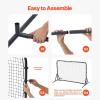 image:imageVEVOR Soccer Rebound Trainer Iron Soccer Training Equipment Sports Football Rebounder Wall DoubleSided Rebounding Net Easy Assembly Perfect for Backyard Practicing Solo Training Passing6x4ft