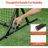 image:imageVEVOR Soccer Rebound Trainer Iron Soccer Training Equipment Sports Football Rebounder Wall DoubleSided Rebounding Net Easy Assembly Perfect for Backyard Practicing Solo Training Passing6x4ft