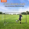 image:imageVEVOR Soccer Rebound Trainer Iron Soccer Training Equipment Sports Football Rebounder Wall DoubleSided Rebounding Net Easy Assembly Perfect for Backyard Practicing Solo Training Passing12x6ft