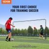 image:imageVEVOR Soccer Rebound Trainer Iron Soccer Training Equipment Sports Football Rebounder Wall DoubleSided Rebounding Net Easy Assembly Perfect for Backyard Practicing Solo Training Passing12x6ft