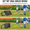 image:imageVEVOR Soccer Rebounder Board Portable Soccer Wall with 2 Angles Rebound Foldable HDPE Kickback Rebound Board Soccer Training Equipment for Kids and Adults Passing amp Shooting Practice45x18