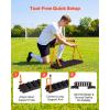 image:imageVEVOR Upgrade Soccer Rebounder Board MultAdjustable Angles Portable Soccer Rebound Wall Foldable Kickback Board Soccer Practice Equipment Ideal for Kids and Adults Passing amp Shooting Drills374 X 98
