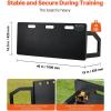 image:imageVEVOR Upgrade Soccer Rebounder Board MultAdjustable Angles Portable Soccer Rebound Wall Foldable Kickback Board Soccer Practice Equipment Ideal for Kids and Adults Passing amp Shooting Drills40X16