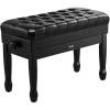 image:imageVEVOR Piano Bench 295 x 14 x 19 Duet Keyboard Piano Chair with HighDensity Padded Cushion Storage Compartment for Music Books Wooden Piano Bookcase Stool Seat for Vanity and Living Room295 x 14 x 203