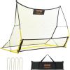 image:imageVEVOR Soccer TrainerPortable Soccer Rebounder Net Iron Soccer Practice Equipment Sports Football Rebounder Wall with Portable Bag Perfect for Team Solo Training Passing Volley6x4ft