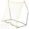 image:imageVEVOR Soccer TrainerPortable Soccer Rebounder Net Iron Soccer Practice Equipment Sports Football Rebounder Wall with Portable Bag Perfect for Team Solo Training Passing Volley7x7ft