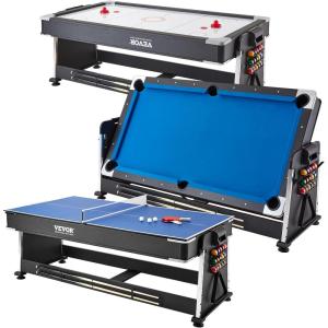 image:imageVEVOR 72 amp 89 Air Hockey Tables wLED Scoreboard 88 3in1 MultiGame Table HockeyBilliardsPing Pong  Includes Pucks Pushers amp All Accessories for Game Room amp Family  for Adult Children Elder87x44 Inch