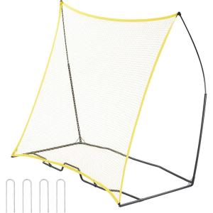image:imageVEVOR Soccer TrainerPortable Soccer Rebounder Net Iron Soccer Practice Equipment Sports Football Rebounder Wall with Portable Bag Perfect for Team Solo Training Passing Volley7x7ft