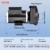 image:imageVEVOR 2 Speed SPA Pump 56Frame AC 220V Hot Tub SPA Pump 4 HP  210 GPM  6561 ft High Speed or 07 HP  103 GPM  1607 ft Low Speed 2 Port 90 Rotational Interface for Hot Tub15 HP