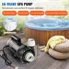 image:imageVEVOR 2 Speed SPA Pump 56Frame AC 220V Hot Tub SPA Pump 4 HP  210 GPM  6561 ft High Speed or 07 HP  103 GPM  1607 ft Low Speed 2 Port 90 Rotational Interface for Hot Tub56Frame 4HP