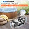 image:imageVEVOR 2 Speed SPA Pump 56Frame AC 220V Hot Tub SPA Pump 4 HP  210 GPM  6561 ft High Speed or 07 HP  103 GPM  1607 ft Low Speed 2 Port 90 Rotational Interface for Hot Tub15 HP