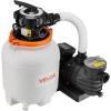 image:imageVEVOR FlashPure Sand Filter Pump 12 in for Above Ground Pool 05 HP 3000 GPH Swimming Pool Filter System with Timer 6X Faster Filtration Media Installed LeakResistant Ready to Use Out of Box12 Inch  05 Hp  3000 Gph