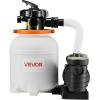 image:imageVEVOR FlashPure Sand Filter Pump 12 in for Above Ground Pool 05 HP 3000 GPH Swimming Pool Filter System with Timer 6X Faster Filtration Media Installed LeakResistant Ready to Use Out of Box12 Inch  05 Hp  3000 Gph