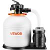 image:imageVEVOR FlashPure Sand Filter Pump 12 in for Above Ground Pool 05 HP 3000 GPH Swimming Pool Filter System with Timer 6X Faster Filtration Media Installed LeakResistant Ready to Use Out of Box16 inch  1 HP  4400 GPH