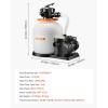 image:imageVEVOR FlashPure Sand Filter Pump 12 in for Above Ground Pool 05 HP 3000 GPH Swimming Pool Filter System with Timer 6X Faster Filtration Media Installed LeakResistant Ready to Use Out of Box14 Inch  075 Hp  3500 Gph