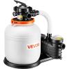 image:imageVEVOR FlashPure Sand Filter Pump 12 in for Above Ground Pool 05 HP 3000 GPH Swimming Pool Filter System with Timer 6X Faster Filtration Media Installed LeakResistant Ready to Use Out of Box14 Inch  075 Hp  3500 Gph