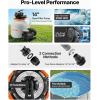 image:imageVEVOR FlashPure Sand Filter Pump 12 in for Above Ground Pool 05 HP 3000 GPH Swimming Pool Filter System with Timer 6X Faster Filtration Media Installed LeakResistant Ready to Use Out of Box14 Inch  075 Hp  3500 Gph