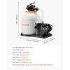 image:imageVEVOR FlashPure Sand Filter Pump 12 in for Above Ground Pool 05 HP 3000 GPH Swimming Pool Filter System with Timer 6X Faster Filtration Media Installed LeakResistant Ready to Use Out of Box16 inch  1 HP  4400 GPH