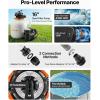 image:imageVEVOR FlashPure Sand Filter Pump 12 in for Above Ground Pool 05 HP 3000 GPH Swimming Pool Filter System with Timer 6X Faster Filtration Media Installed LeakResistant Ready to Use Out of Box16 inch  1 HP  4400 GPH