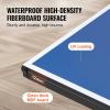 image:imageVEVOR Ping Pong Table Professional Table Tennis Game Indoor MDF Portable Table Tennis Table Foldable Ping Pong Table with Quick Clamp Net and Lockable Wheel 10 Minute Easy Assembly 12mm Tabletops