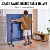 image:imageVEVOR Ping Pong Table Professional Table Tennis Game Indoor MDF Portable Table Tennis Table Foldable Ping Pong Table with Quick Clamp Net and Lockable Wheel 10 Minute Easy Assembly 12mm Tabletops