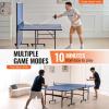image:imageVEVOR Ping Pong Table Professional Table Tennis Game Indoor MDF Portable Table Tennis Table Foldable Ping Pong Table with Quick Clamp Net and Lockable Wheel 10 Minute Easy Assembly 12mm Tabletops