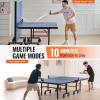 image:imageVEVOR Ping Pong Table Professional Table Tennis Game Indoor MDF Portable Table Tennis Table Foldable Ping Pong Table with Quick Clamp Net and Lockable Wheel 10 Minute Easy Assembly 25mm Tabletops