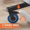 image:imageVEVOR Ping Pong Table Professional Table Tennis Game Indoor MDF Portable Table Tennis Table Foldable Ping Pong Table with Quick Clamp Net and Lockable Wheel 10 Minute Easy Assembly 25mm Tabletops