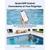 image:imageVEVOR Variable Speed Pool Pump 15 HP AC 220240V 132 GPM inAbove Swimming Pool Pump with Filter Basket Powerful Self Priming Programmable Timer for Inground and Above Ground Swimming Pool20 Hp
