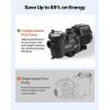 image:imageVEVOR Variable Speed Pool Pump 15 HP AC 220240V 132 GPM inAbove Swimming Pool Pump with Filter Basket Powerful Self Priming Programmable Timer for Inground and Above Ground Swimming Pool20 Hp