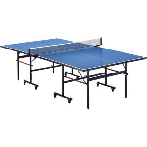 image:imageVEVOR Ping Pong Table Professional Table Tennis Game Indoor MDF Portable Table Tennis Table Foldable Ping Pong Table with Quick Clamp Net and Lockable Wheel 10 Minute Easy Assembly 12mm Tabletops