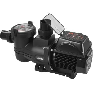 image:imageVEVOR Variable Speed Pool Pump 15 HP AC 220240V 132 GPM inAbove Swimming Pool Pump with Filter Basket Powerful Self Priming Programmable Timer for Inground and Above Ground Swimming Pool15 Hp