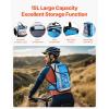 image:imageVEVOR Hydration Backpack Insulated Hydration Pack Backpack with Water Bladder Hiking Water Backpack with Storage for Men Women Hydro Water Daypack for Hiking Running Cycling CampingBLU 15L3L